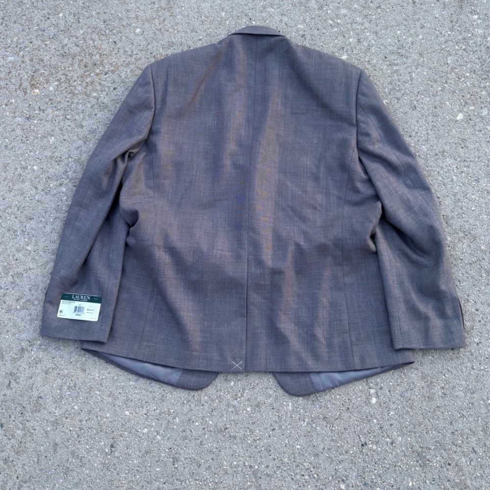 Lauren Ralph Lauren Lexington Blazer Mens 46R Grey Ultraflex LETO14RX0779 New - Picture 9 of 10